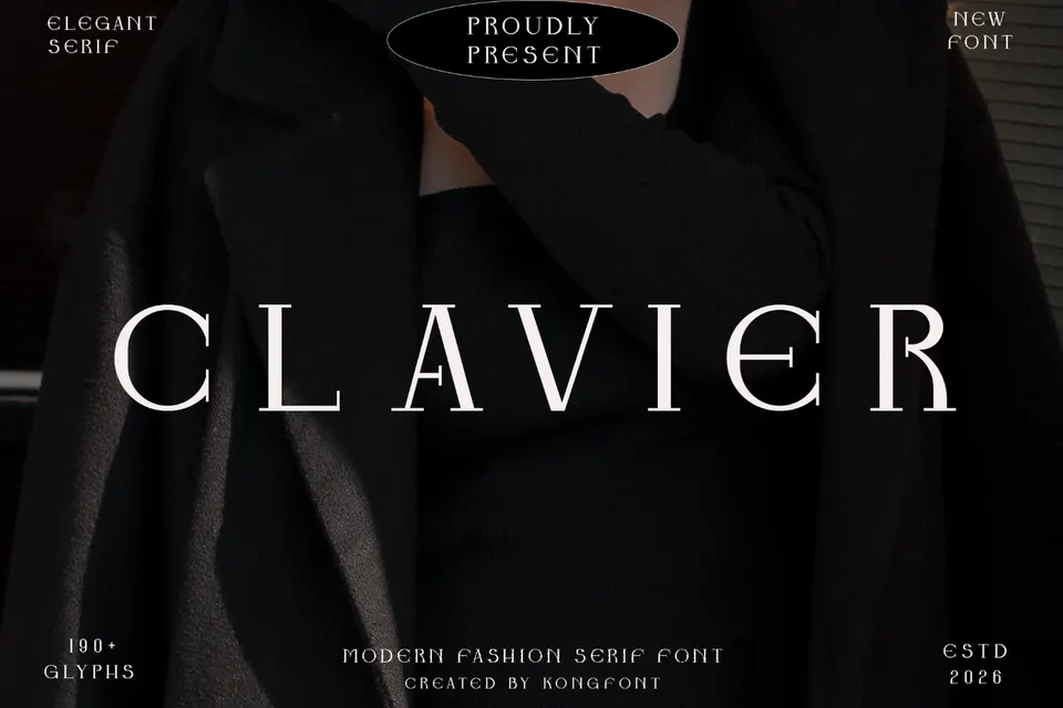 Clavier – Modern Bold Serif Font