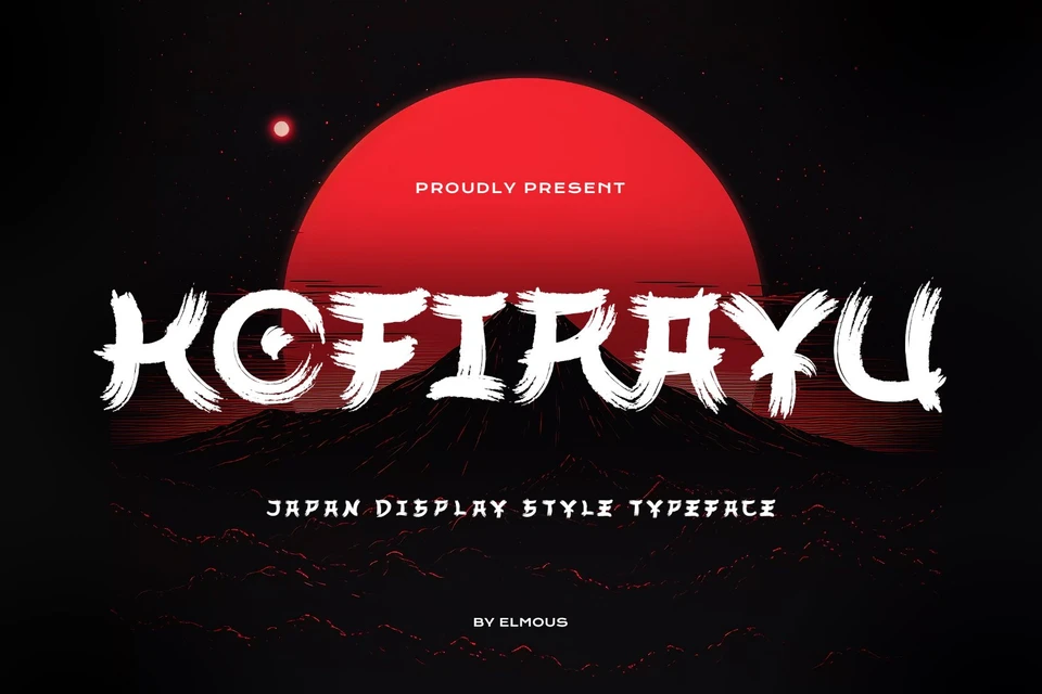 Kofirayu - Japanese Brush Stroke Font