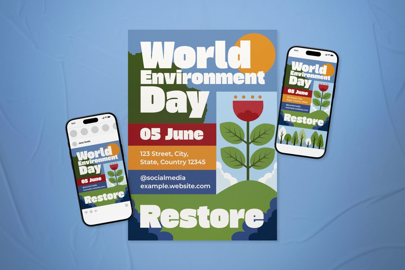 World Environment Day Event Flyer Set — image 2
