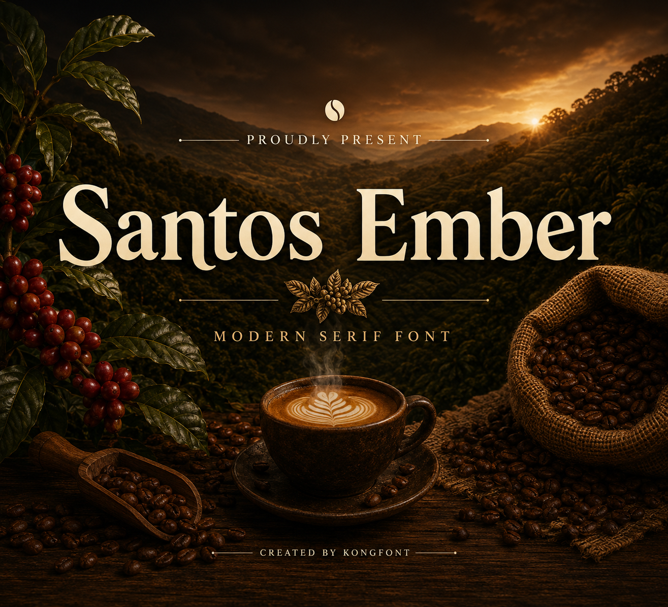 Santos Ember – Modern Bold Serif Font — image 1