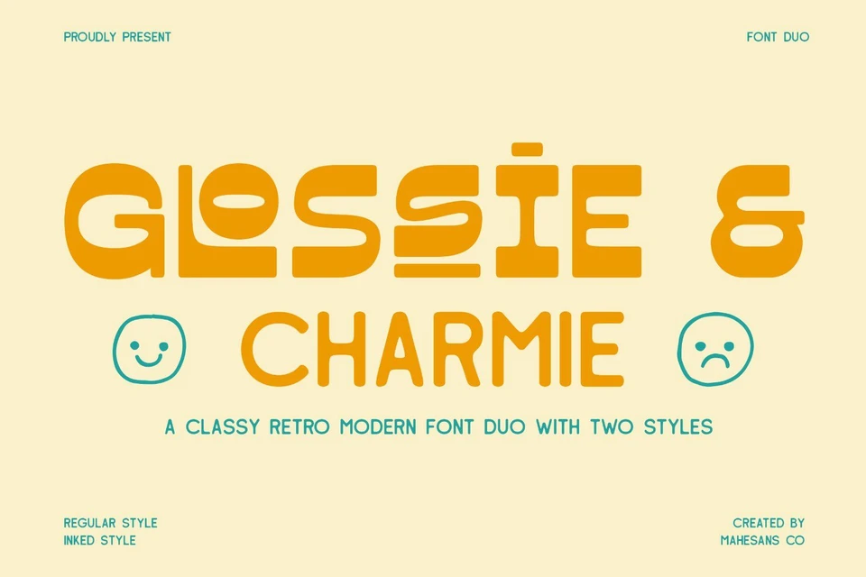 Glossie & Charmie - Font Duo
