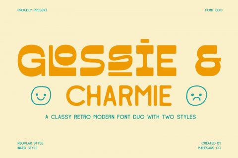 Glossie & Charmie - Font Duo