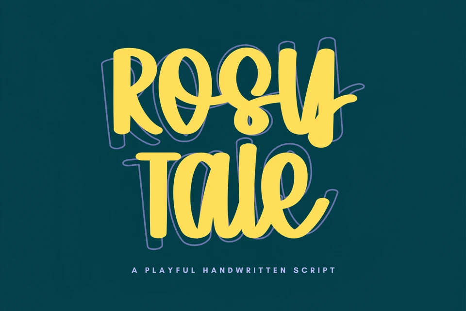 Rosy Tale — Playful Handwritten Script Font