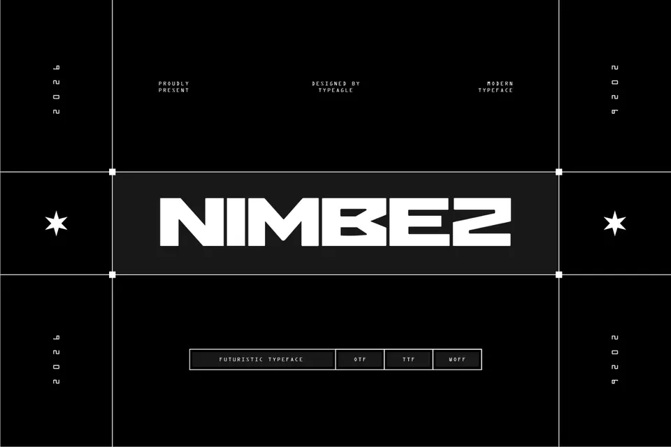 Nimbez - Futuristic Display Font