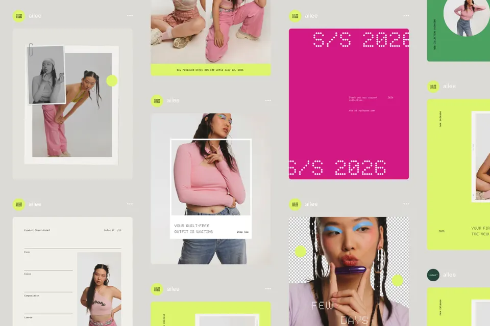Ailee Social Media Pack | Canva Template