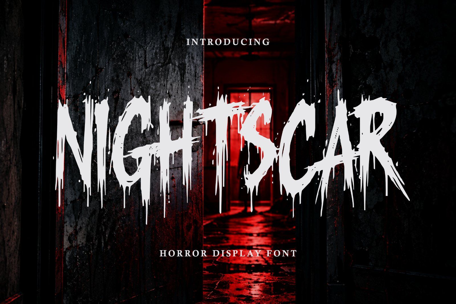 NIGHTSCAR – Scary Horror Display Font | Slasher Halloween Typeface — image 1
