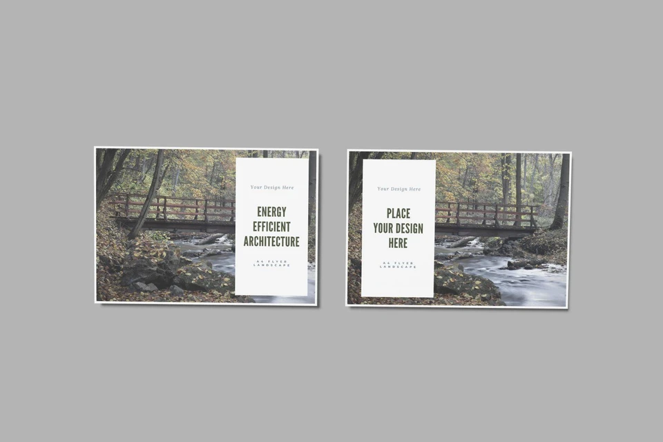 A4 Landscape Mockup
