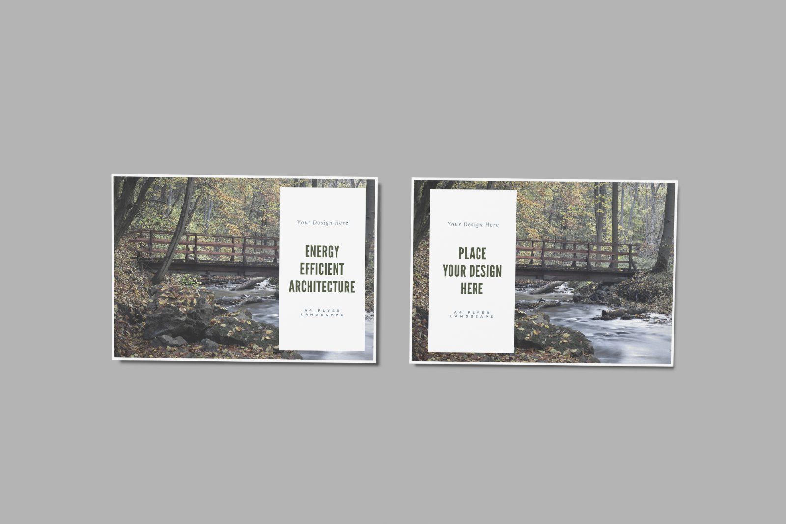 A4 Landscape Mockup