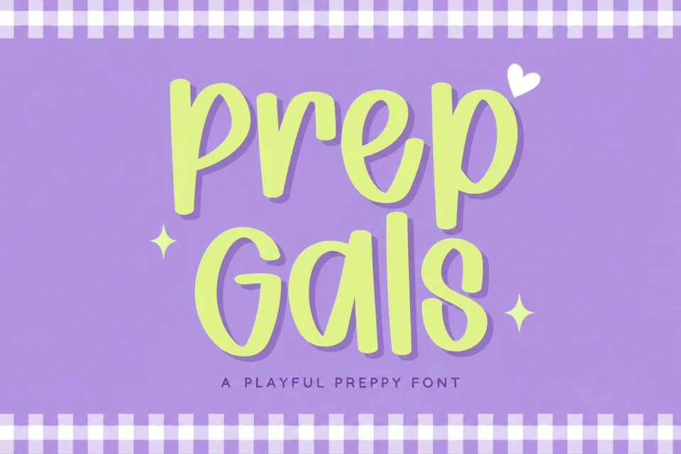 Prep Gals – Cute Bold Handwritten Preppy Font