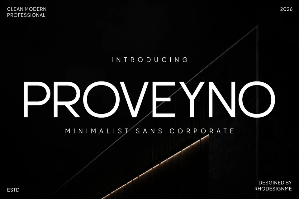 Proveyno | Minimalist Sans Corporate Font