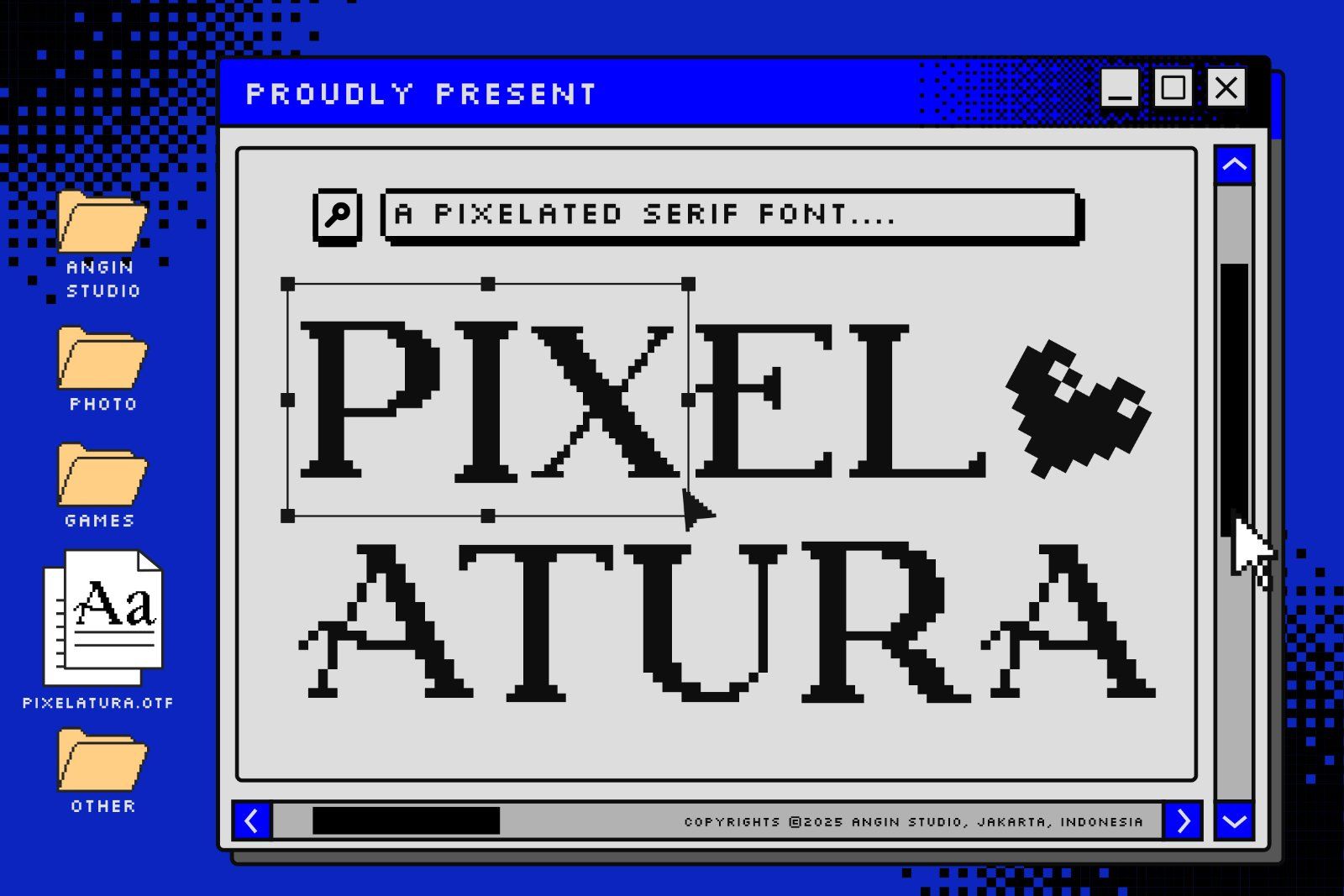 Pixelatura - Retro Pixelated Serif Font — image 1