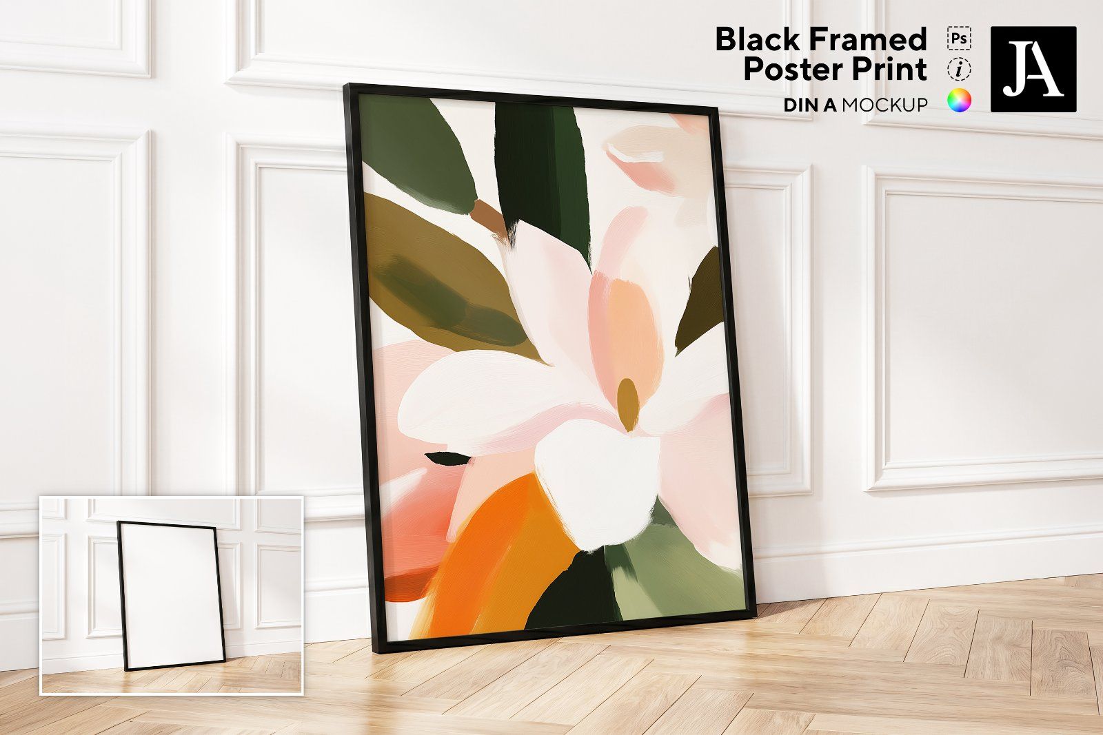 Black Framed Poster | DIN A PSD — image 1