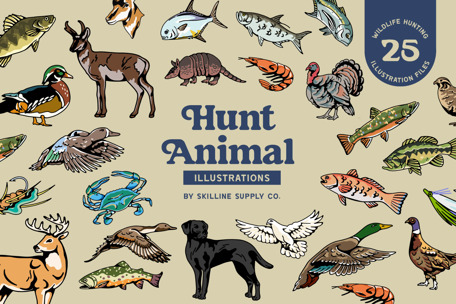 Hunting Animal Illustration — image 1