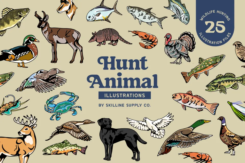 Hunting Animal Illustration