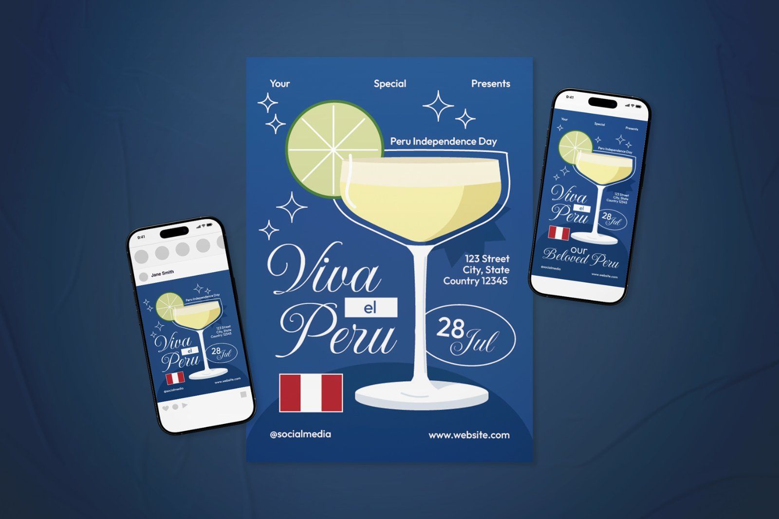 Peru Independence Day Event Flyer Set — image 1
