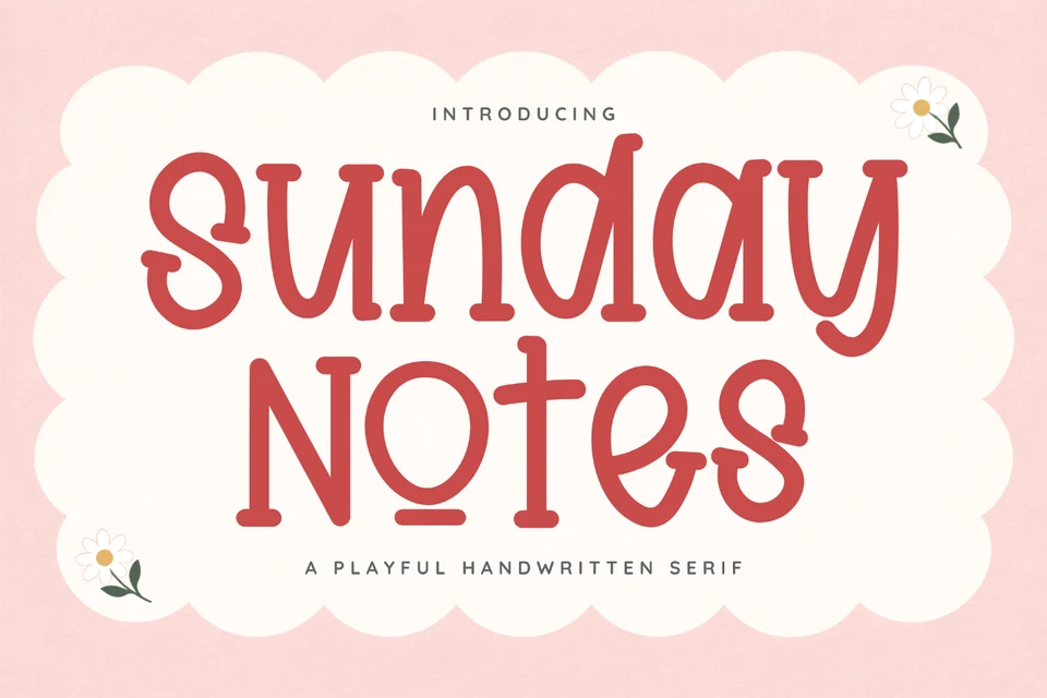 Sunday Notes — Handwritten Serif Font