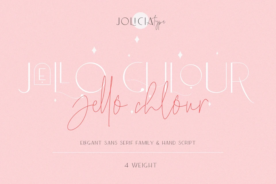 Jello Chlour | Display Font