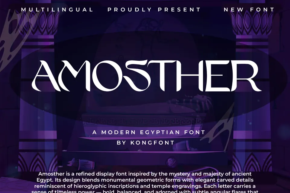 Amosther – Modern Egyptian Slab Serif Font