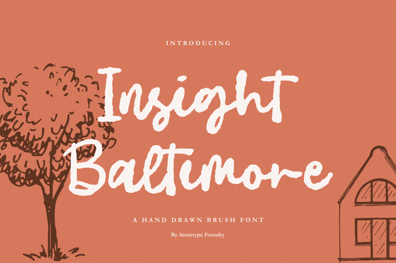 Insight Baltimore - Handbrush Font