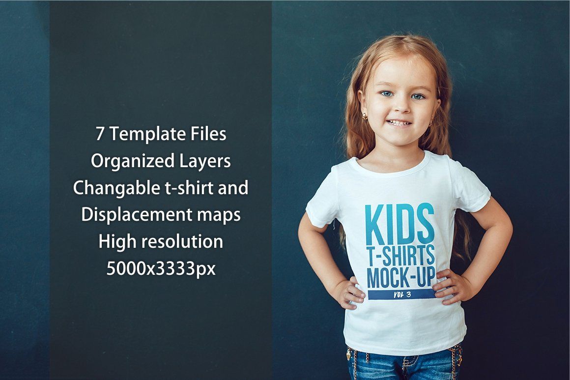 Kids T-Shirt Mock-Up Vol 3
