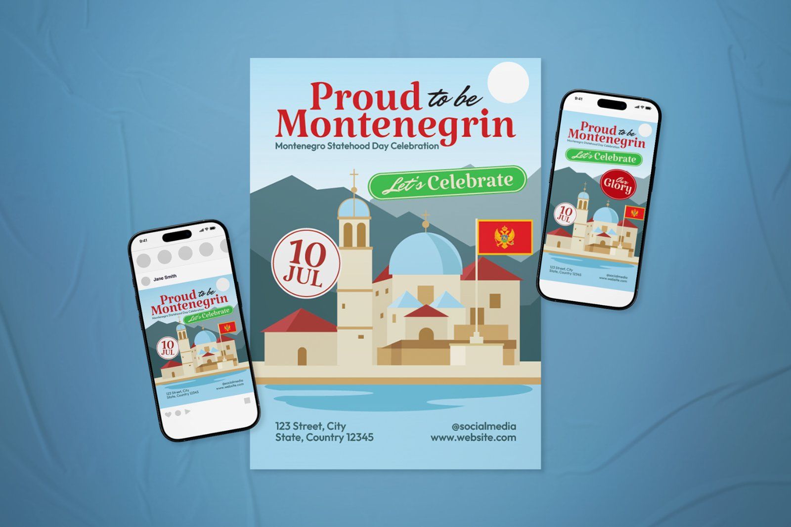 Montenegro Statehood Day Event Flyer Set — image 2