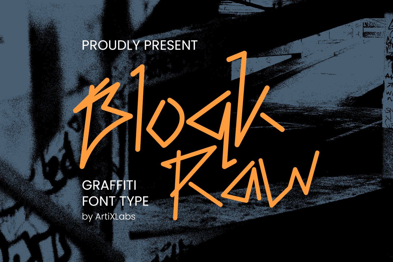 BloqkRaw - Grafitti Font — image 1