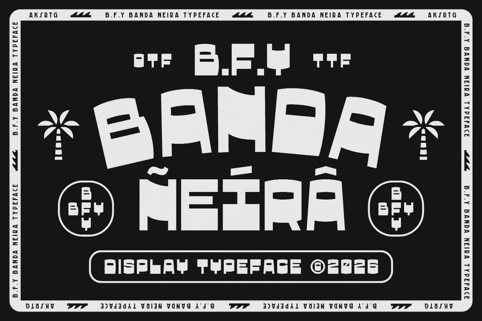 BFY Banda Neira - Retro Display Font
