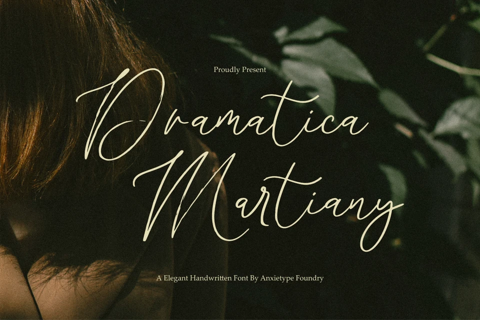 Dramatica Martiany - Script Font