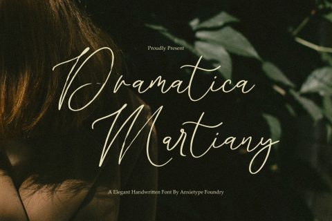 Dramatica Martiany - Script Font