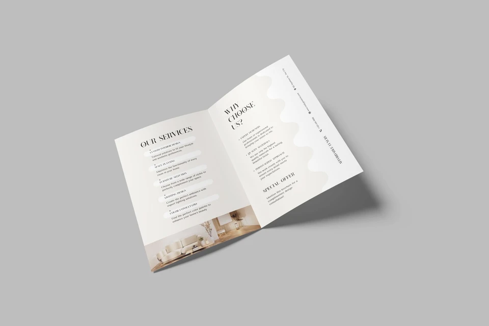 Bifold Brochure Mockup