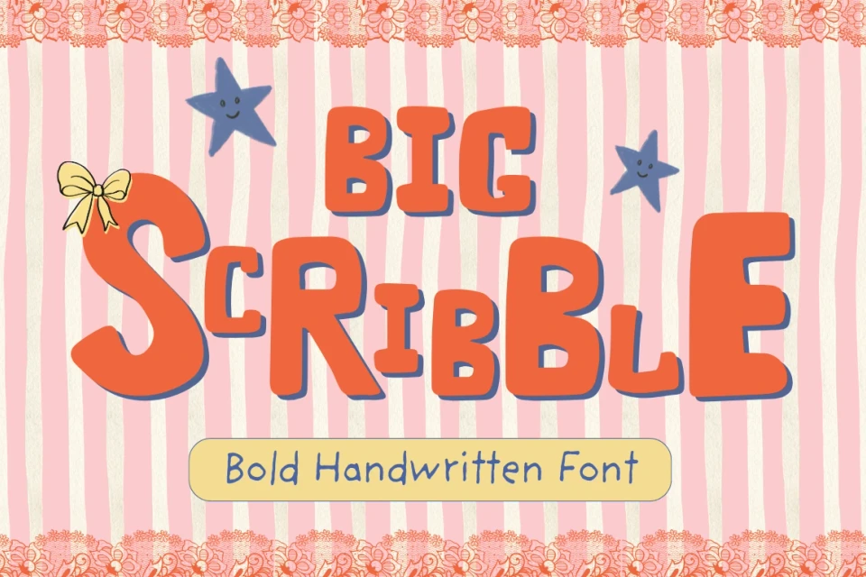 Big Scribble — Bold Handwritten Font