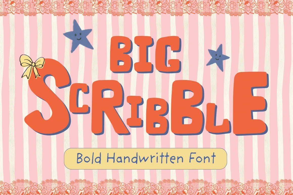 Big Scribble — Bold Handwritten Font — image 1