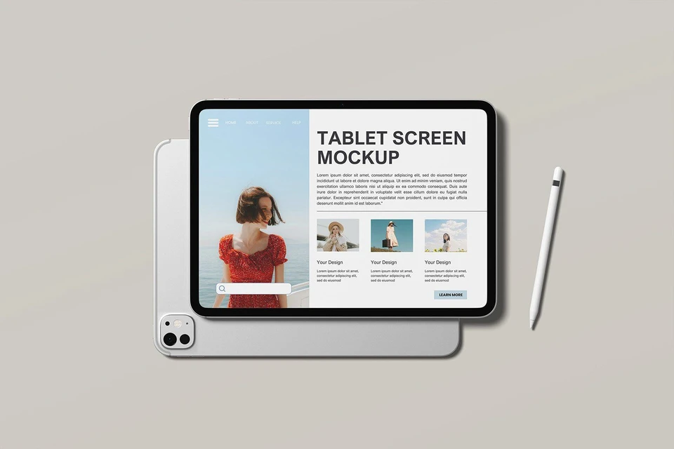 Tablet Screen Mockup