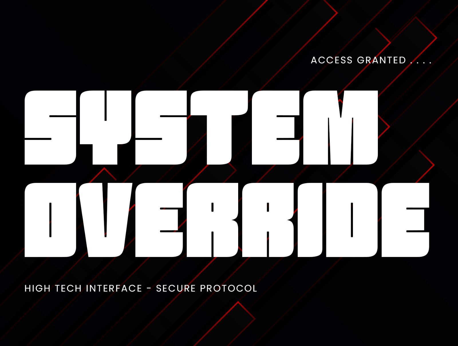 RANOVE - Modern Esport Display Font