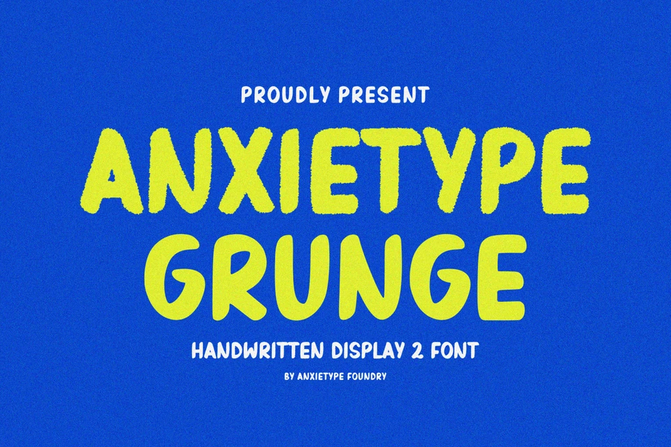 Anxietype Grunge - Brush Display