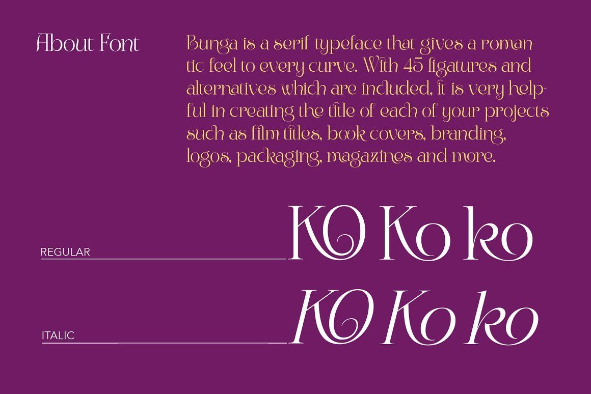 Bunga - Romantic Font — image 2