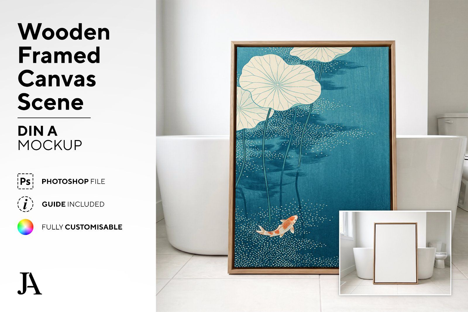 Wooden Framed Canvas | DIN A PSD
