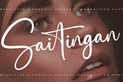 Saitingan Handwritign Font