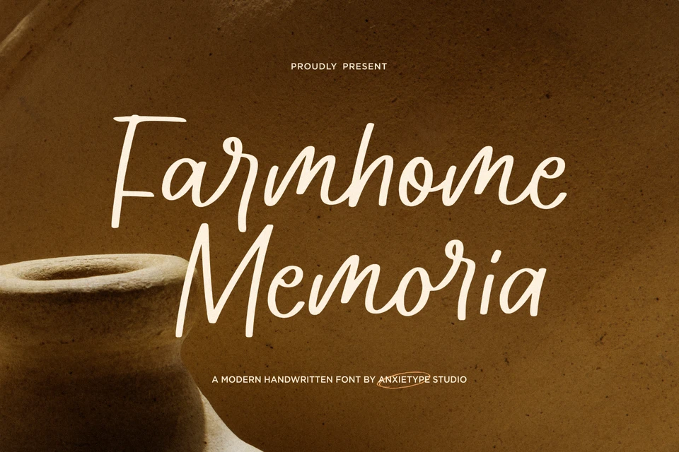 Farmhome Memoria - Script Font