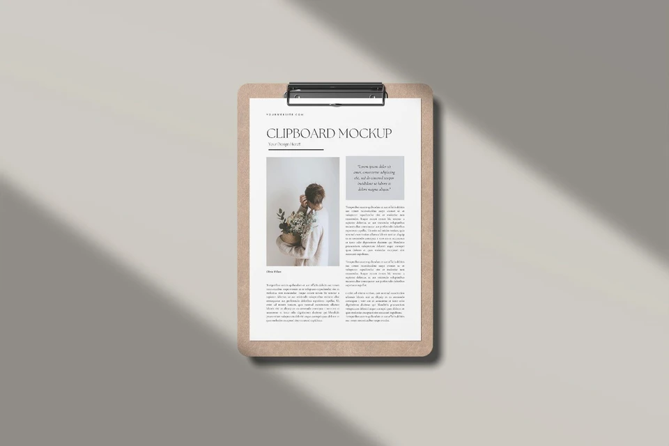 Clipboard Mockup