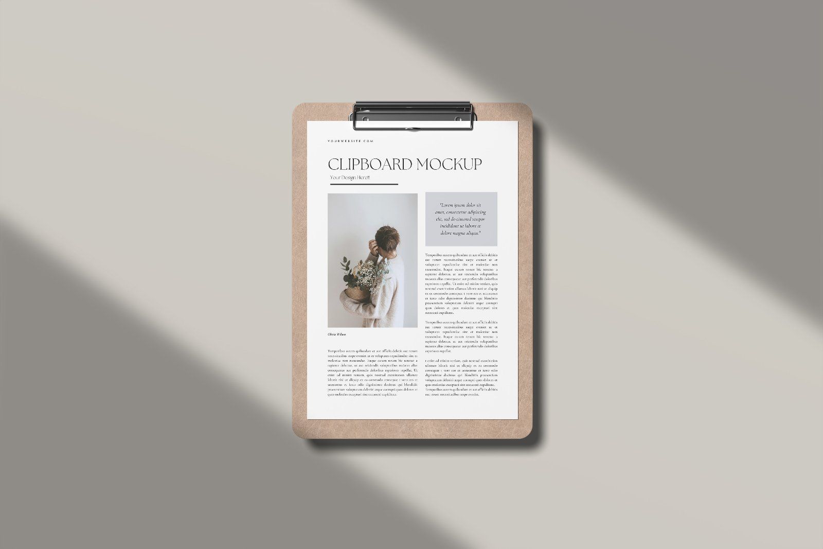 Clipboard Mockup