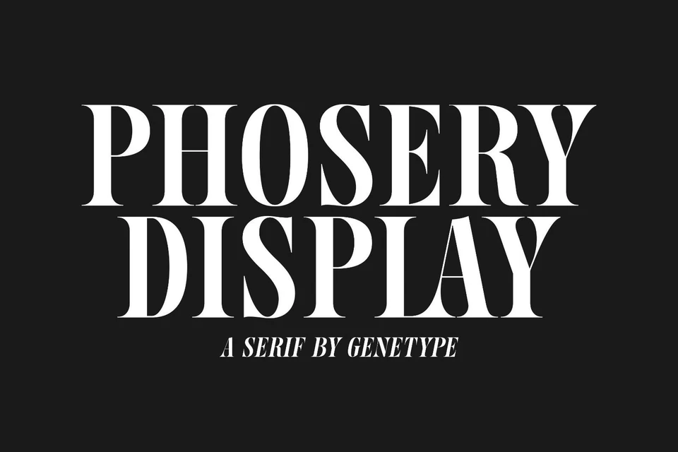 Phosery Display Serif&nbsp;Typeface