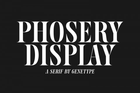 Phosery Display Serif Typeface