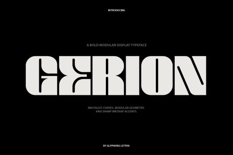 Gerion - Bold Display Sans Serif