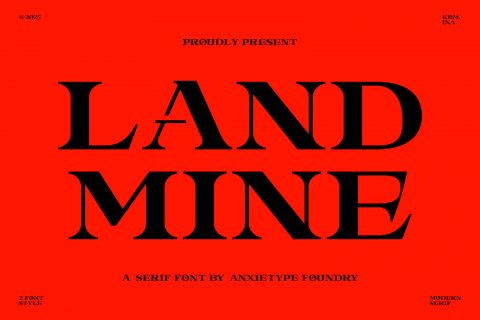 LANDMINE - DISPLAY SERIF