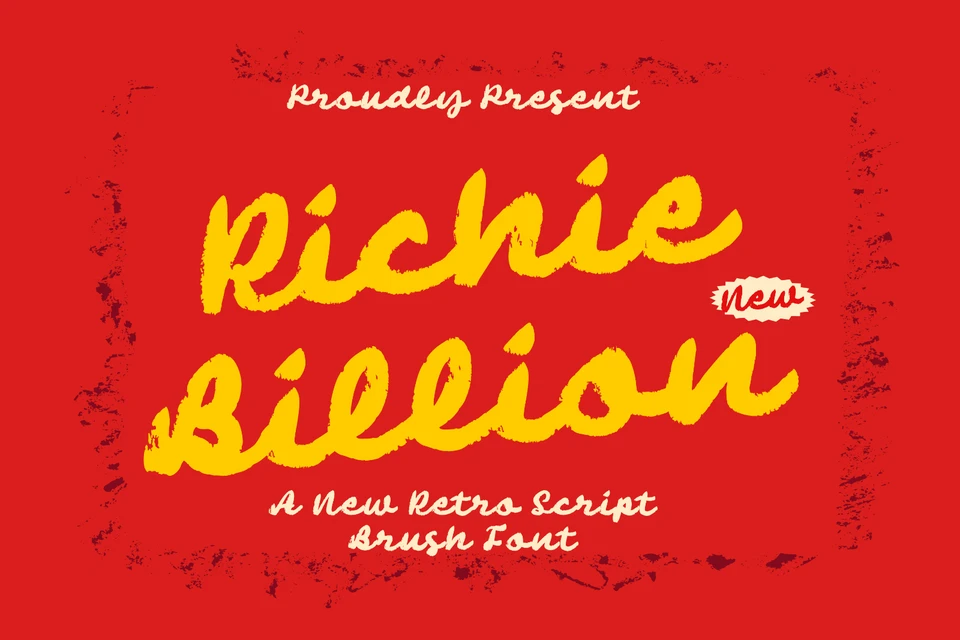 Richie Billion - Brush Font