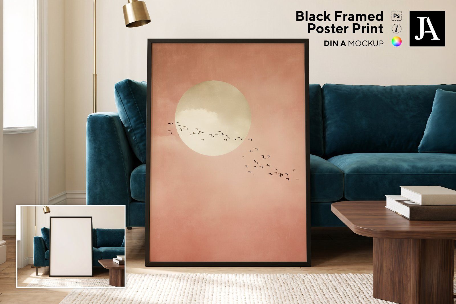 Black Framed Poster | DIN A PSD — image 1