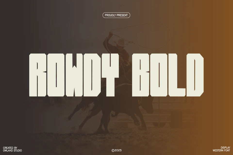 ROWDY BOLD - WESTERN FONT