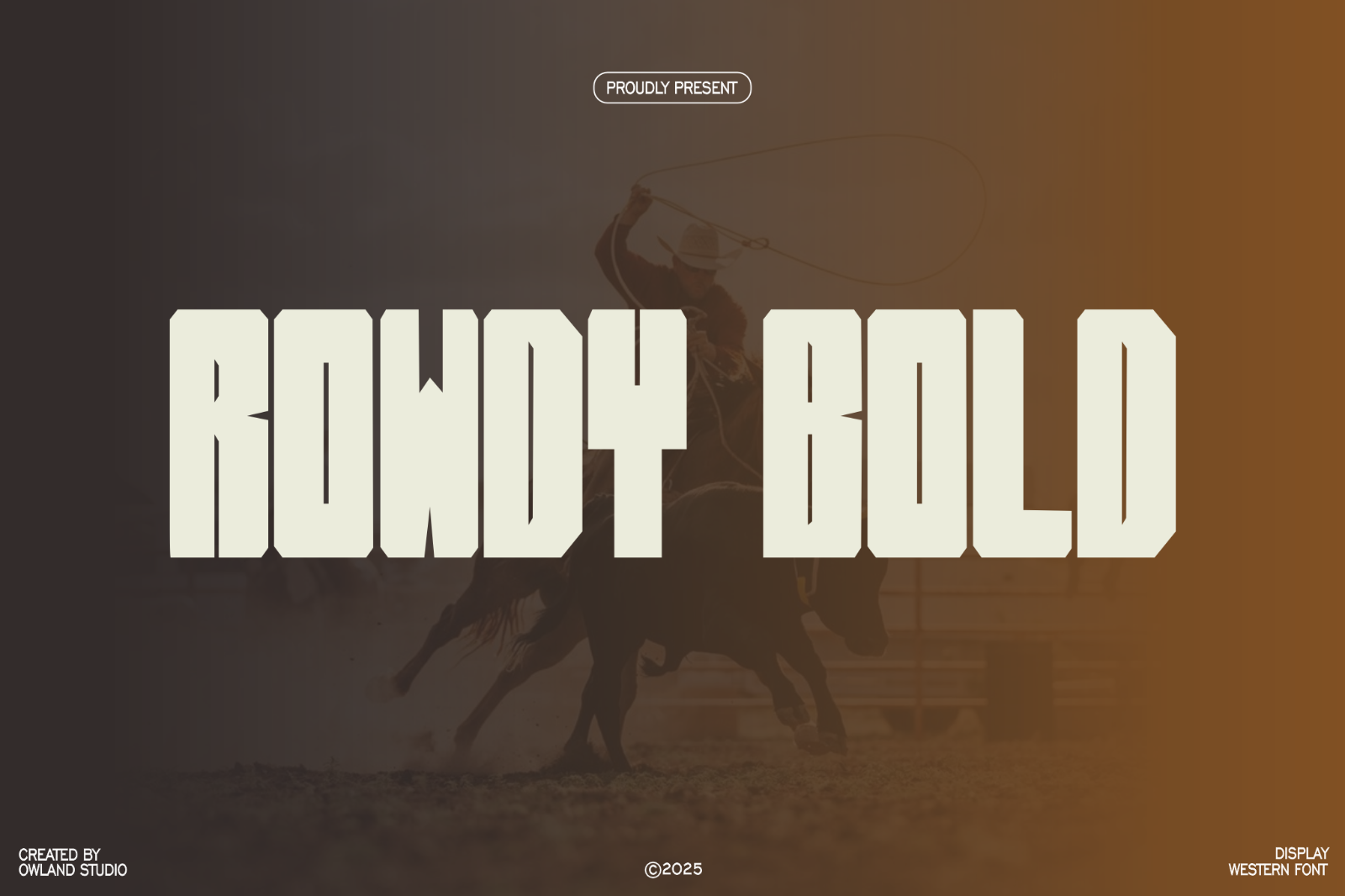 ROWDY BOLD - WESTERN FONT