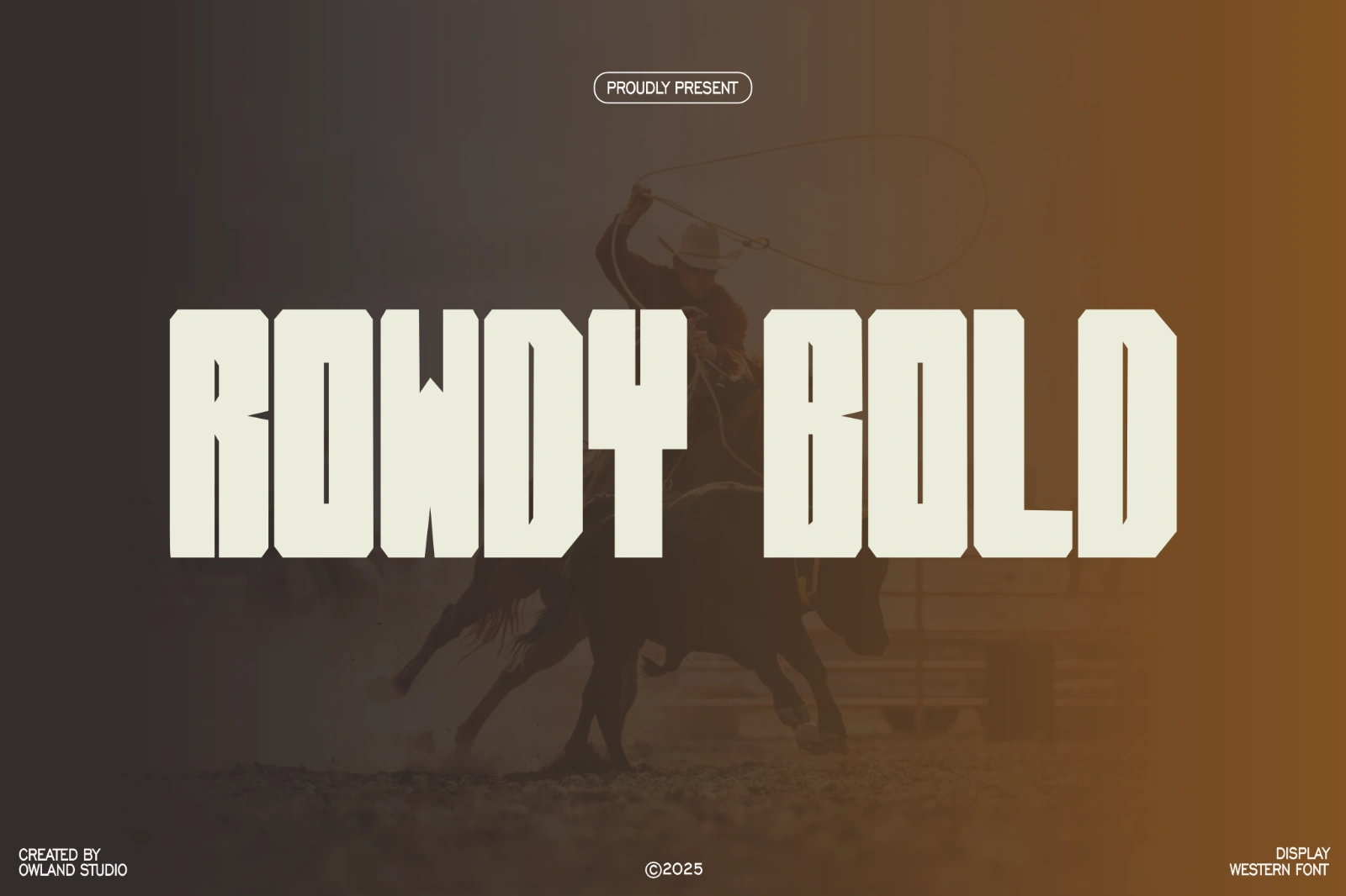 ROWDY BOLD - WESTERN FONT — image 1